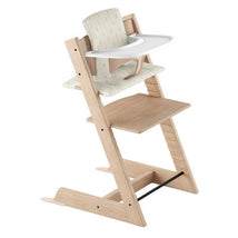 Stokke Tripp Trapp® High Chair Bundle - Oak Natural | Wheat Cream Cushion | White Tray Image 1