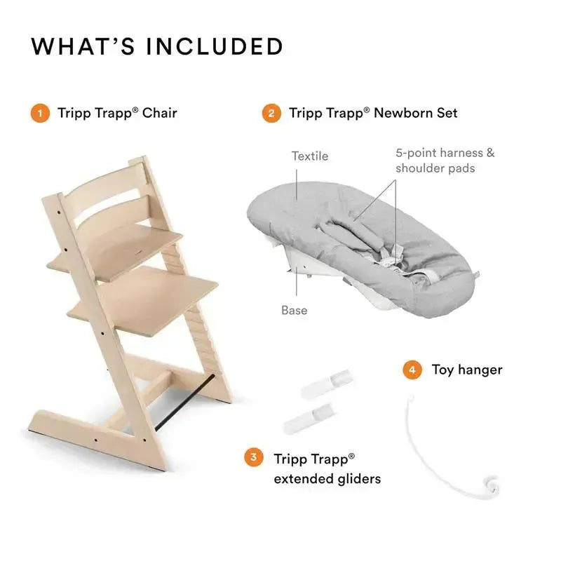 stokke tripp trapp extended glider Stokke Tripp Trapp Chair with Newborn Set