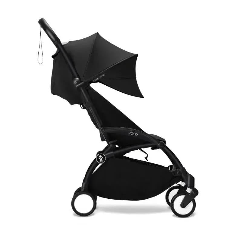 Stokke - Yoyo³ Stroller Bundle, Black Frame | Black 6+ Color Pack | Black Newborn Pack Image 2