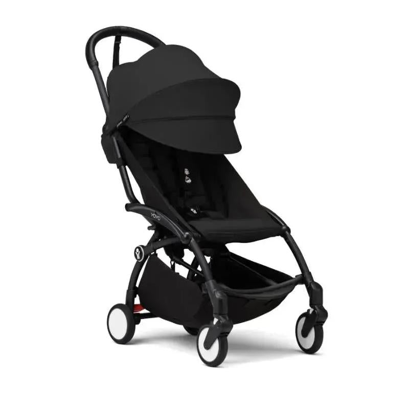 Stokke - Yoyo³ Stroller Bundle, Black Frame | Black 6+ Color Pack | Black Newborn Pack Image 4