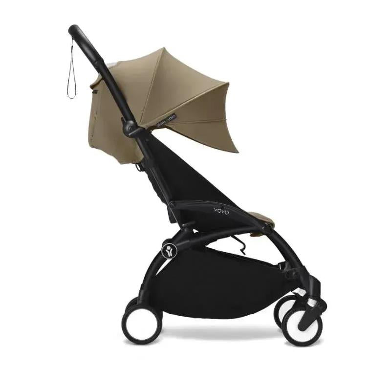 Stokke - Yoyo³ Stroller Bundle, Black Frame | Toffee 6+ Color Pack | Toffee Newborn Pack Image 3