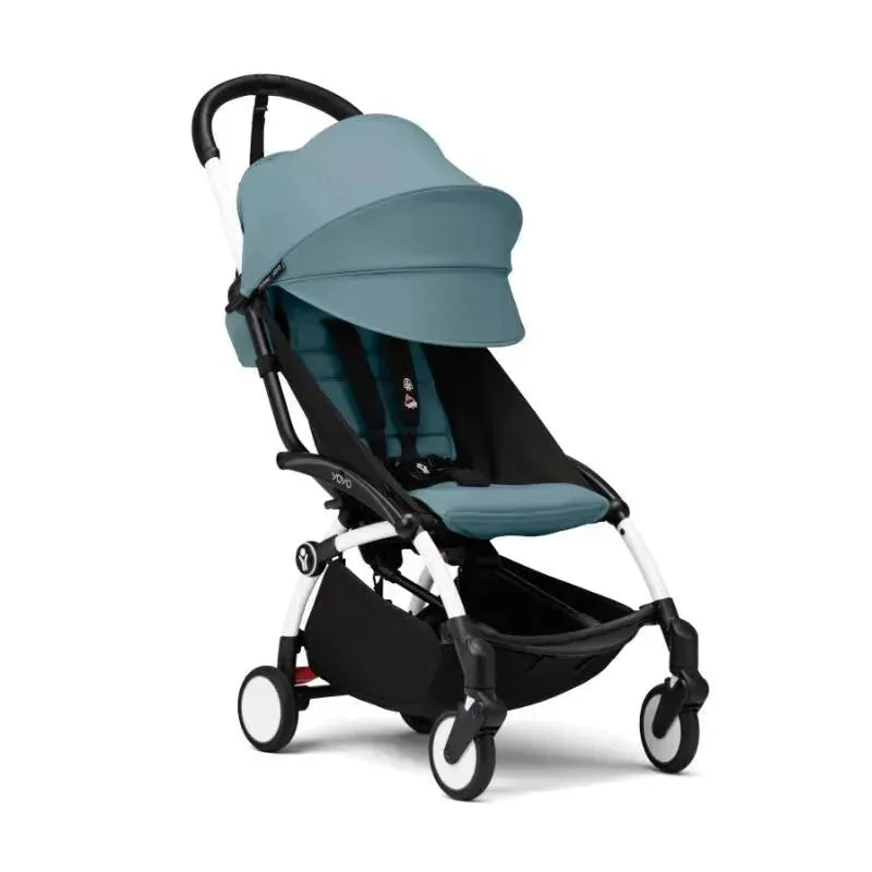 stokke foldable stroller Stokke YOYO³ Stroller, White / Aqua