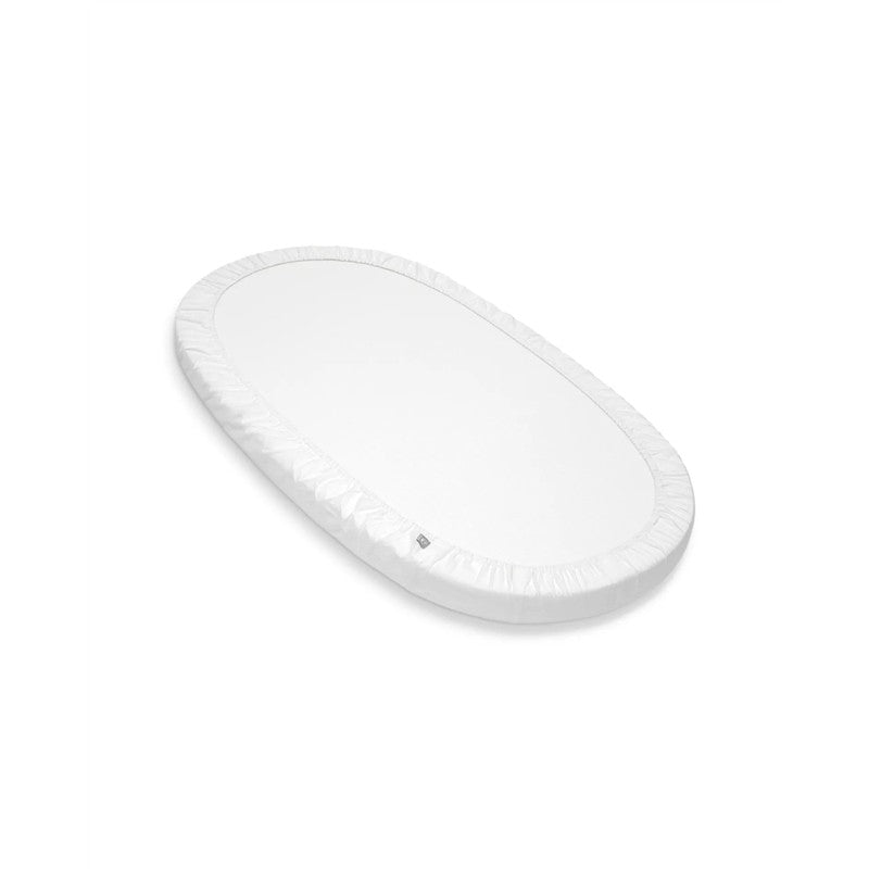 Stokke® Sleepi™ Bed Fitted Sheet Organic Cotton - White Image 4