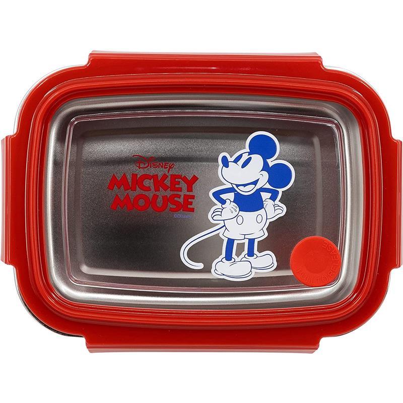 Stor Small Stainless Steel Rectangular Sandwich Box 670 Ml, Mickey Mouse Image 2