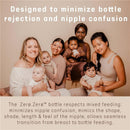 Suavinex 2Pk Zero Zero Anti Colic Baby Bottle, 9 oz/270Ml, Light Tone, Medium Flow Nipple Image 4