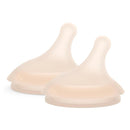 Suavinex 2Pk Zero.Zero™ Slow Flow Asymmetrical Nipple, Light, 0M+ Image 1