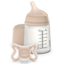 Suavinex Zero Zero Newborn Starter Set Small Anti Colic Baby Bottle + Pacifier, Adaptable Flow, Light Image 1