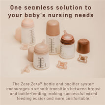 Suavinex Zero Zero Newborn Starter Set Small Anti Colic Baby Bottle + Pacifier, Adaptable Flow, Light Image 2