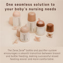 Suavinex Zero Zero Newborn Starter Set Small Anti Colic Baby Bottle + Pacifier, Adaptable Flow, Light Image 2