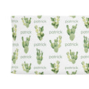 Sugar + Maple Personalized Changing Pad Cover | Cactus - MacroBaby
