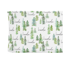 Sugar + Maple Personalized Changing Pad Cover | Pine Tree - MacroBaby