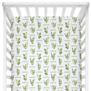Sugar + Maple Personalized Crib Sheet | Cactus - MacroBaby