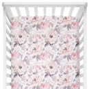 Sugar + Maple Personalized Crib Sheet | Wallpaper Floral - MacroBaby