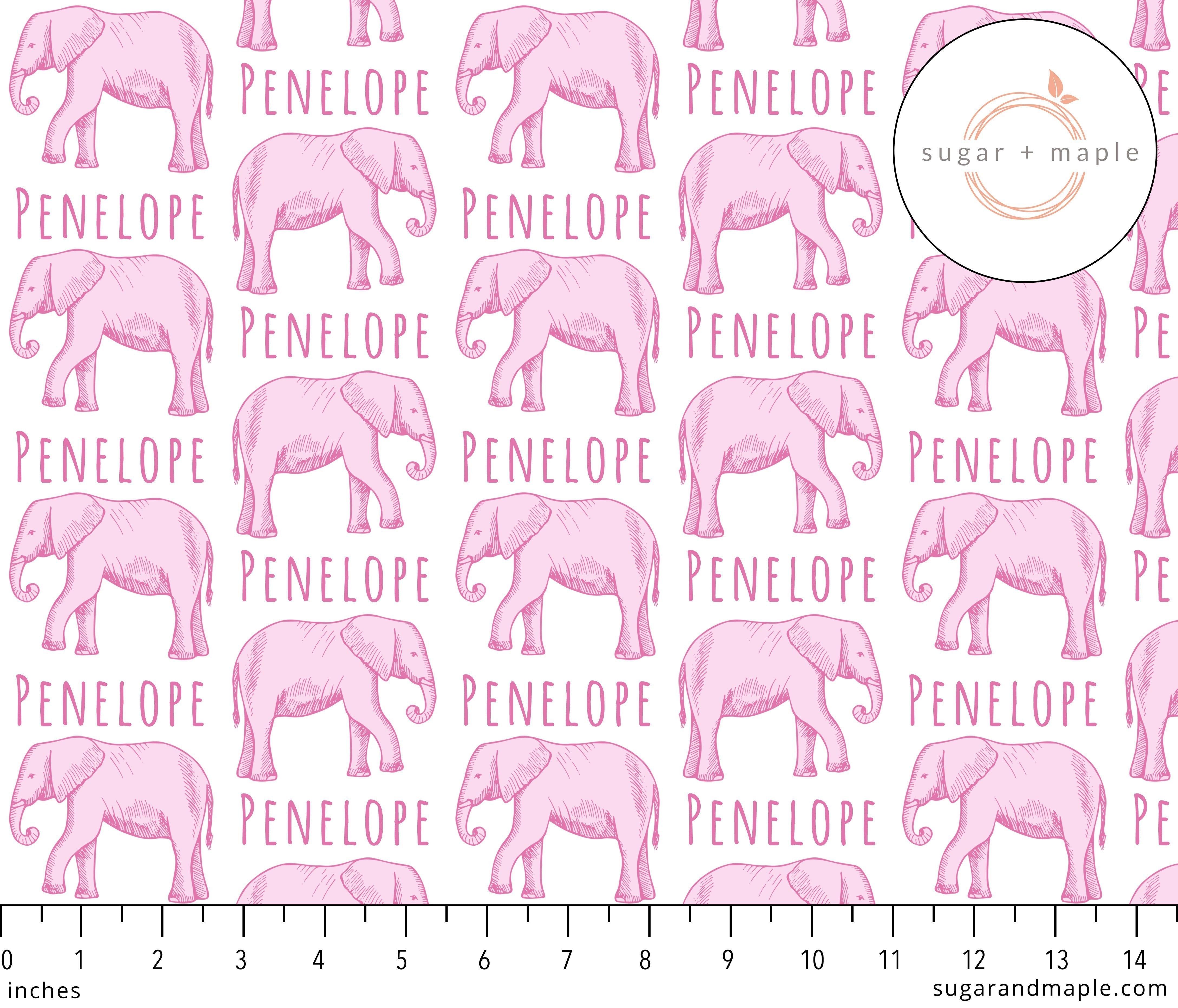 Sugar + Maple Personalized Large Blanket & Hat Set | Elephant Pink - MacroBaby