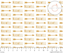 Sugar + Maple Personalized Plush Minky Fleece Personalized Blanket | Arrow - MacroBaby