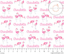 Sugar + Maple Personalized Small Blanket & Hat Set | Flamingo - MacroBaby