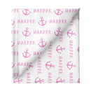 Sugar + Maple Personalized Stretchy Blanket | Anchor Pink - MacroBaby