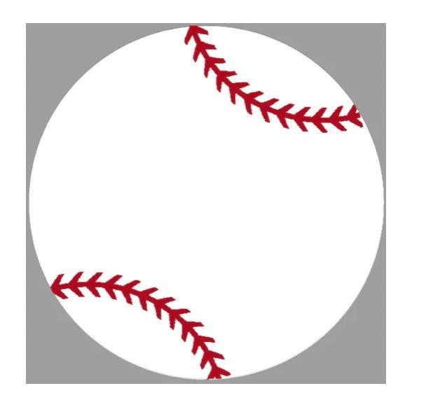 Sugar + Maple Round Personalized Wood Name Sign | Baseball - MacroBaby