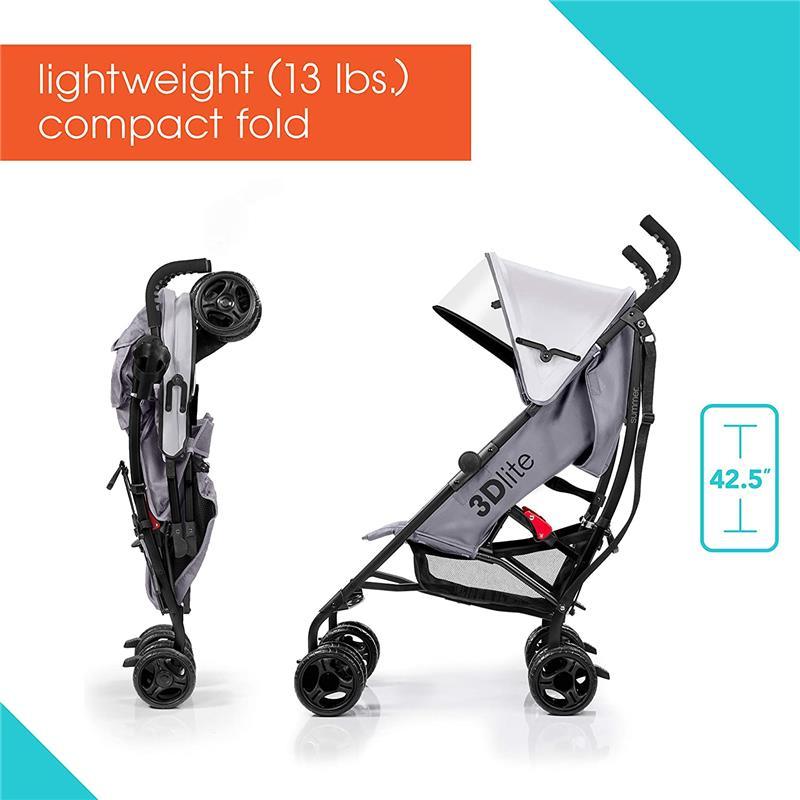 Summer Infant - 3Dlite Convenience Stroller, Grey