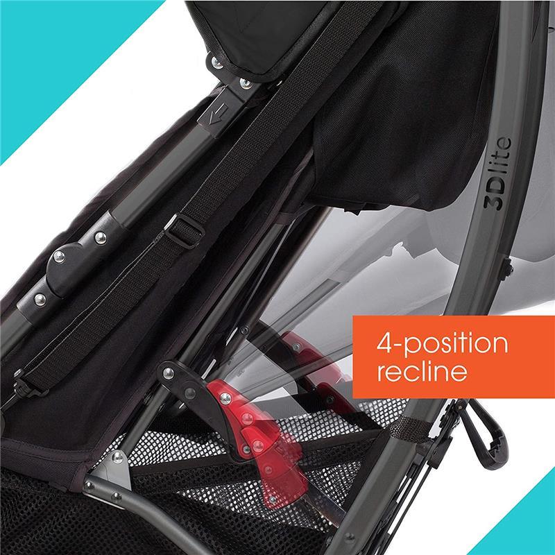 Summer Infant - 3Dlite Convenience Stroller, Jet Black Image 6