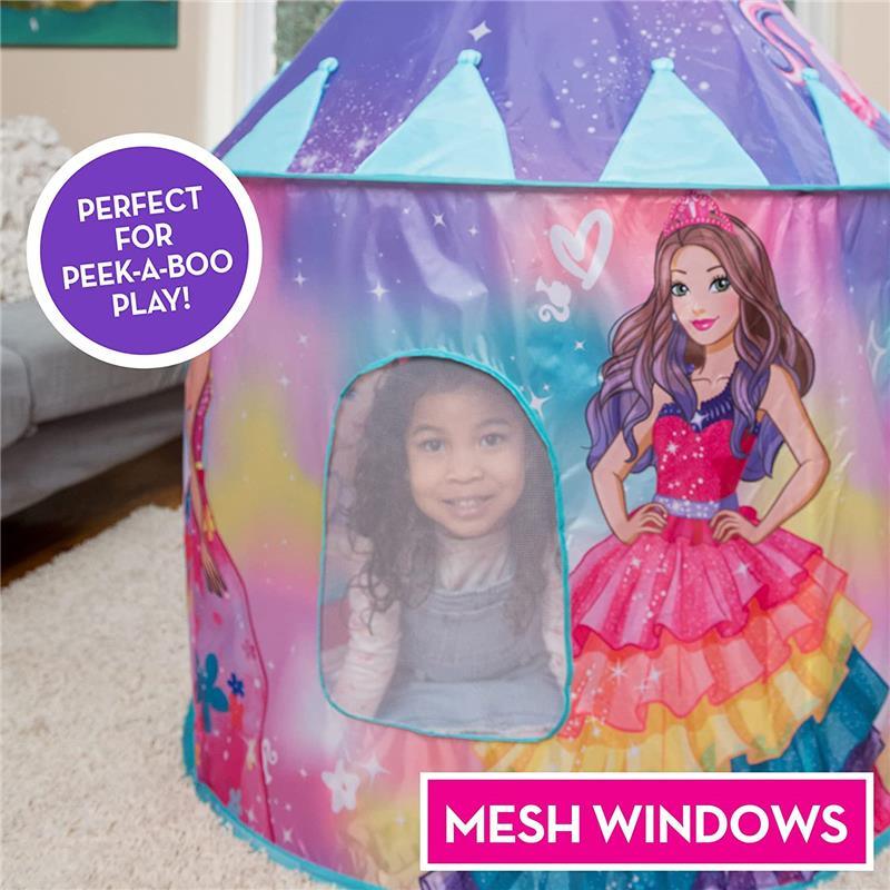 Sunny Days - Barbie Pop Up Castle Dreamtopia Pink Princess Play Tent Image 3