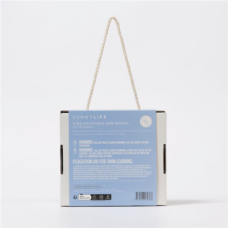 Sunnylife - Kids Inflatable Arm Bands Sid The Seagull Blue Stripe Image 6