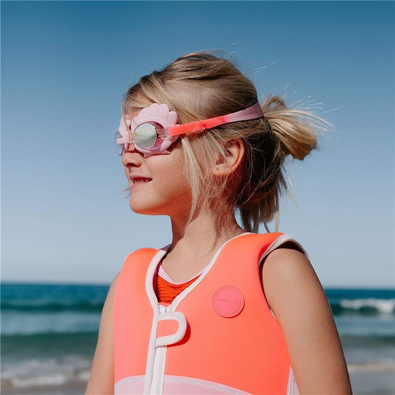 Sunnylife - Melody The Mermaid Mini Swim Goggles Neon Strawberry Image 4