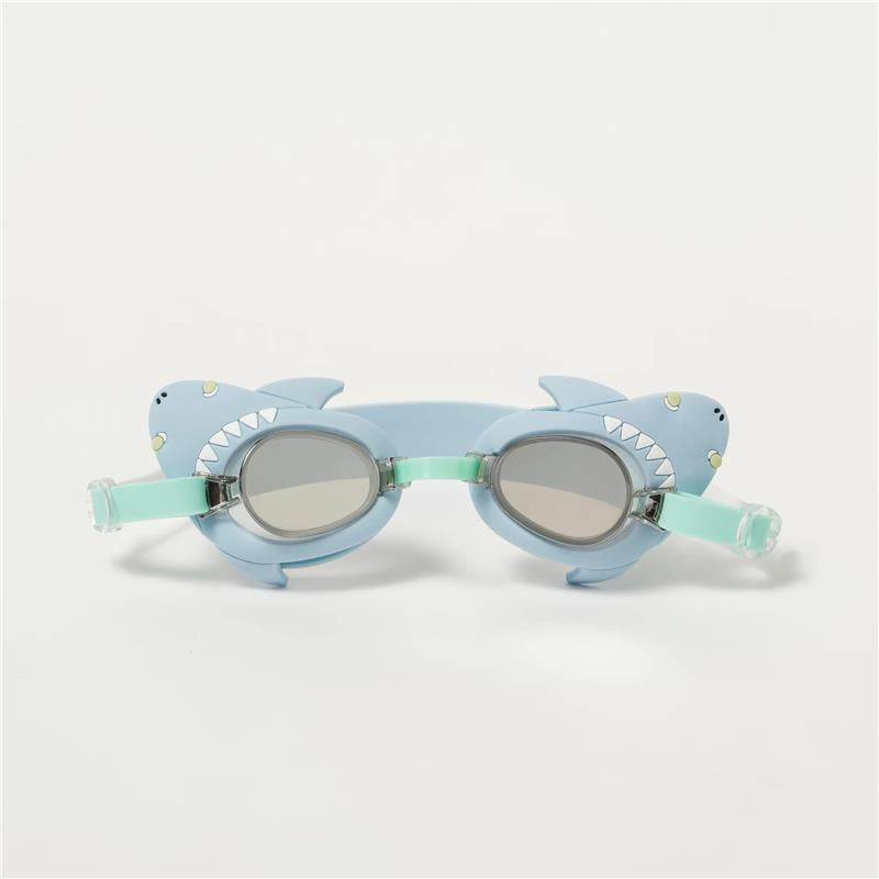 Sunnylife - Salty The Shark Mini Swim Goggles Aqua Image 1
