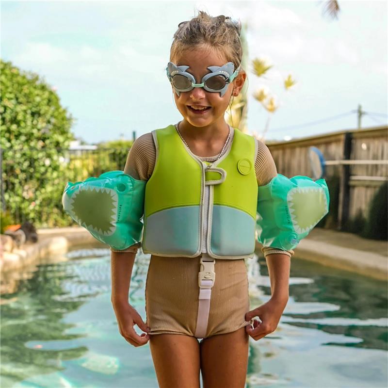 shark swimming goggles Salty the Shark Kids Swim Goggles
