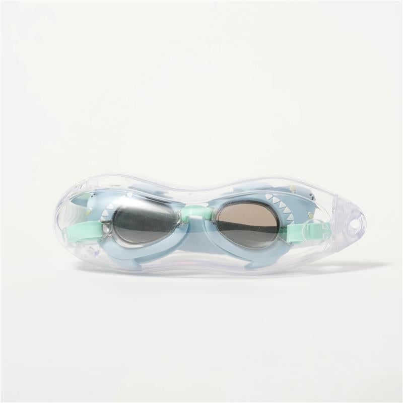 Sunnylife - Salty The Shark Mini Swim Goggles Aqua Image 4