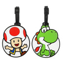 Super Mario Bros Toad & Yoshi 2-Pack Luggage Tag Set Image 1