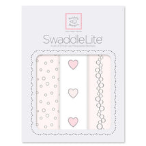 Swaddle Designs - 3Pk Bubble Dots, Hearts, Champagne Marquisette Swaddles Image 1