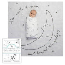 Swaddle Designs - 3Pk Muslin Swaddle Blankets, Love You To The Moon Image 2