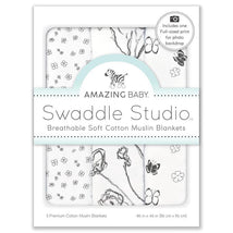 Swaddle Designs - 3Pk Muslin Swaddle Blankets, Loved Floral Image 1
