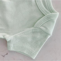 Swaddle Designs 3Pk Organic Cotton Bodysuits, Soft Jadeite/White/Sand Dollar Image 2