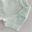 Swaddle Designs 3Pk Organic Cotton Bodysuits, Soft Jadeite/White/Sand Dollar Image 2