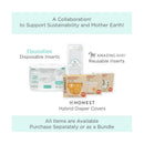 Swaddle Designs Honest Cotton Muslin Hybrid Reusable Cloth Diaper Cover, Spotted Image 5