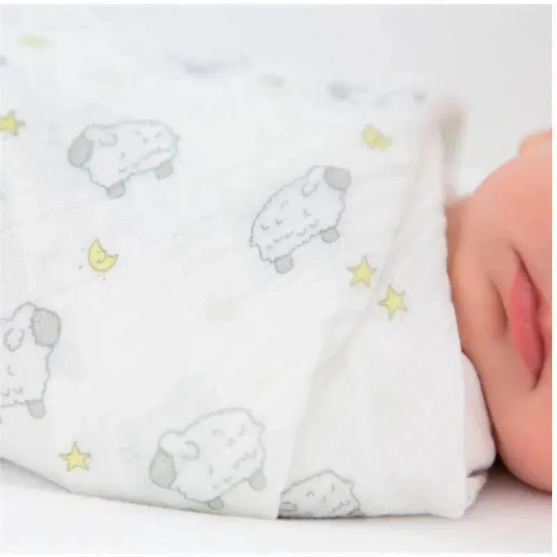 Swaddle Designs - Muslin Swaddle Blankets, Little Lambs Goodnight (Set Of 3) Image 5