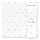 Swaddle Designs Muslin Swaddle Single, Watercolor Mini Multi Dots Image 1