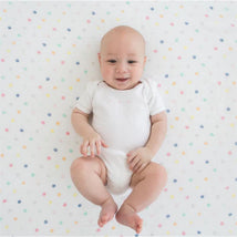 Swaddle Designs Muslin Swaddle Single, Watercolor Mini Multi Dots Image 2