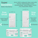 Swaddle Designs Pack of 30 Boosties Disposable Inserts, M/L  Image 5