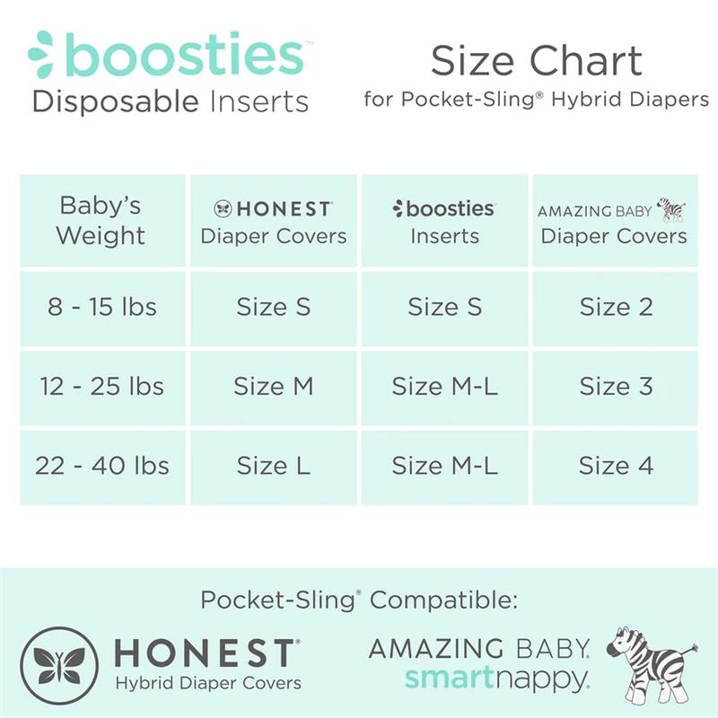 Swaddle Designs Pack of 30 Boosties Disposable Inserts, M/L  Image 7