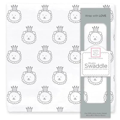Swaddle Designs - Royal Lion Muslin Swaddle Blanket Image 1