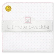 Swaddle Designs - Ultimate Swaddle Blanket, Polka Dots, Pastel Pink Image 1