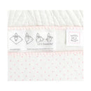 Swaddle Designs - Ultimate Swaddle Blanket, White With Pastel Pink Trim Image 3