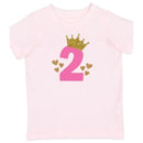 Sweet Wink - 2Nd Birthday Girl Princess Short Sleeve Shirt Image 1