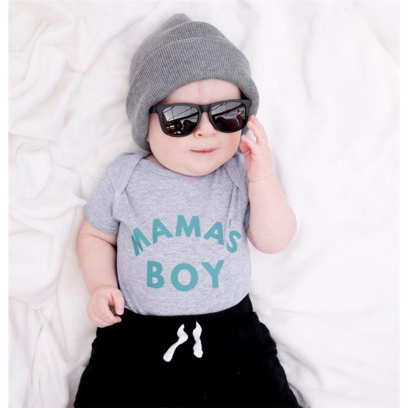 Sweet Wink - Baby Boy Mama's Boy Short Sleeve Bodysuit Image 2