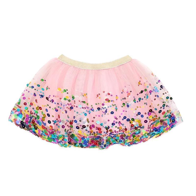 Sweet Wink - Baby Girl Pink Confetti Tutu Dress Up Skirt Image 1