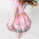 Sweet Wink - Baby Girl Pink Confetti Tutu Dress Up Skirt Image 3