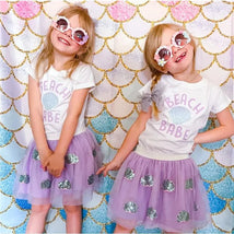 Sweet Wink - Baby Girl Seashell Tutu Dress Up Skirt Image 2
